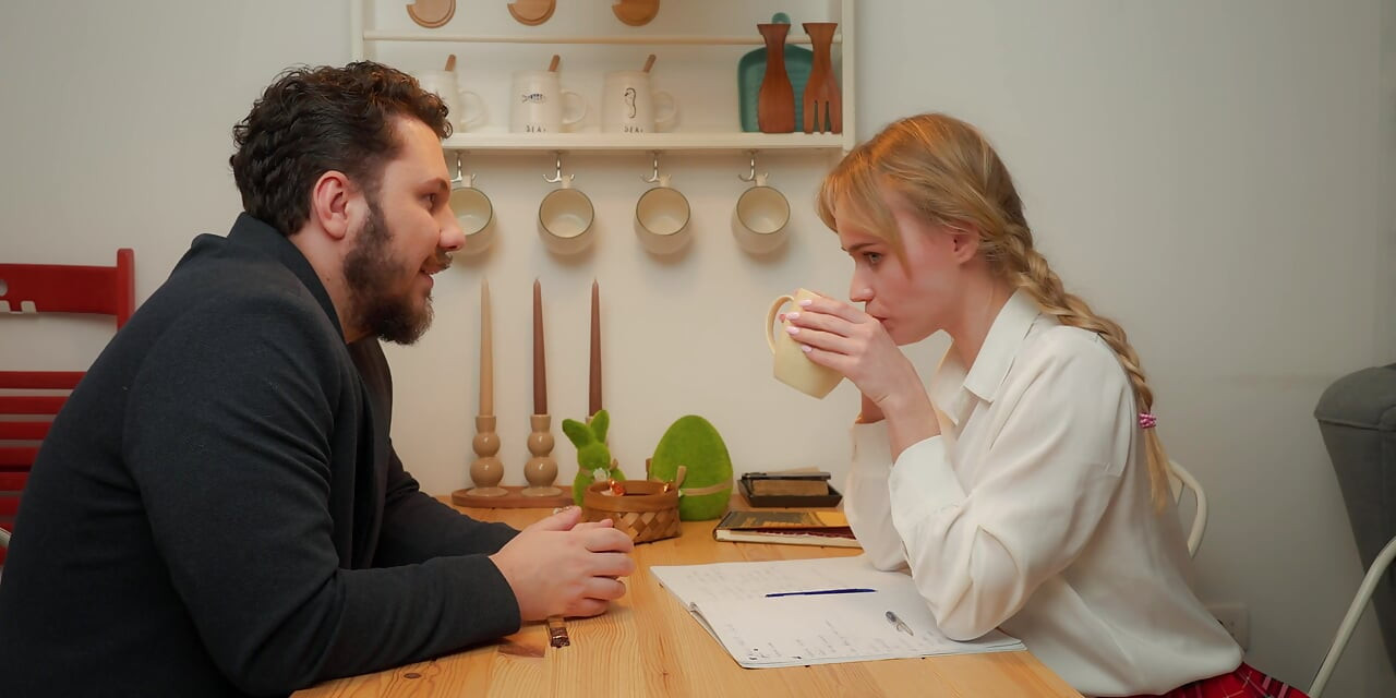 Schoolgirl Came For English Lesson But Got Anal Training Instead