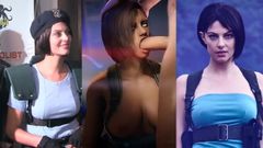 Julia Voth (Jill Valentine) provocare cu masturbare