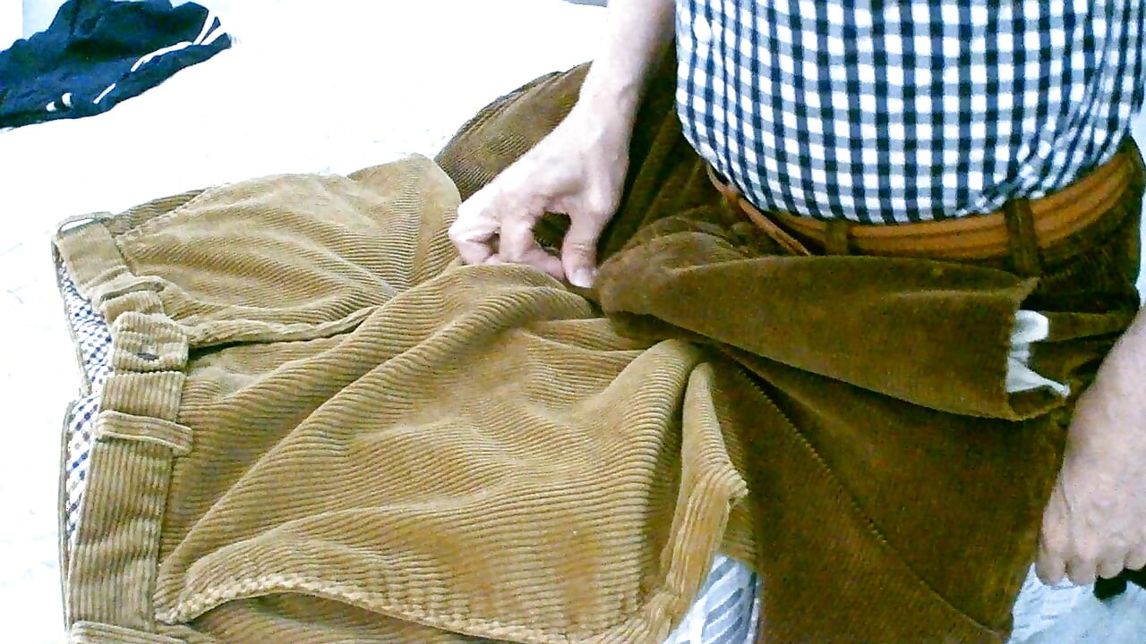 brown corduroy rubbing