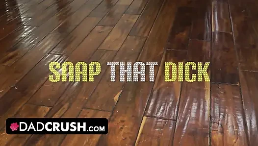DadCrush - petite innocent redhead stepdaughter gets surprised by her stepdad's cock in the bathroom