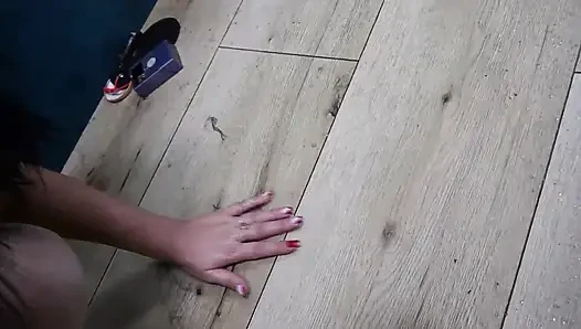 Intense Wet Play White Stockings Fetish