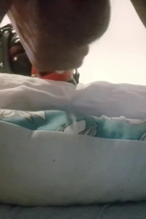Laura hogtied and hooded with a lip open mouth gag has her throat fucked for 15 minutes