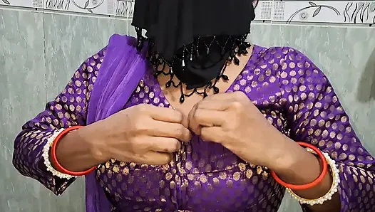 Indian Desi Sister-in-law (boudi) Satisfies Her Own Needs By Inserting eggplant Inside Her Ass (anal)