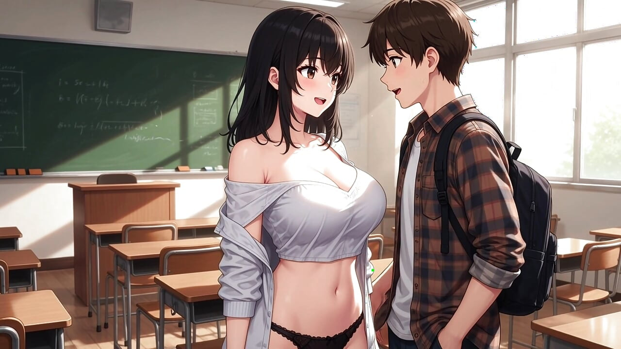 アニメポルノ:クラスメートとセックスした