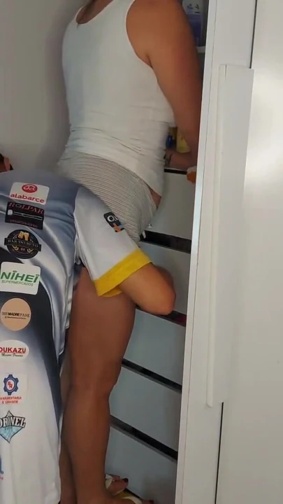 stepsister came to clean my room while stepfather did renovations in the backyard | Clip 1