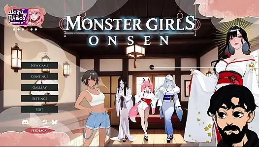 Monster Girls Onsen, Hentai Game We Like A Cold Horny Milf Part 3