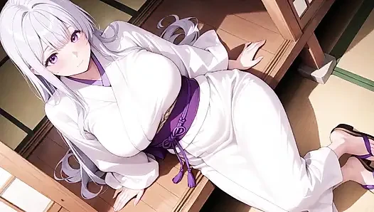 Privates Bad in einem japanischen garten, nasser look ist wahnsinnig!