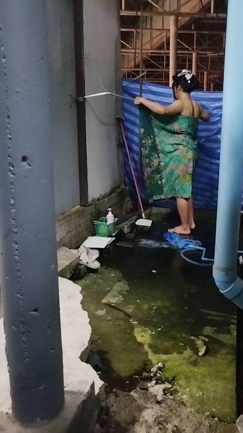 FN125 Taking a shower right where eyes used to wander. | Clip 2