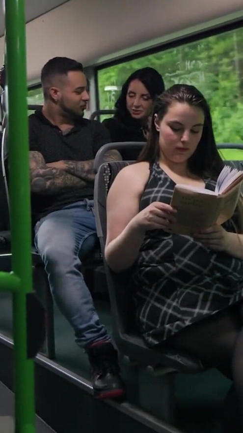 MATURE4K. Jumping on a cock in the bus | Clip 1