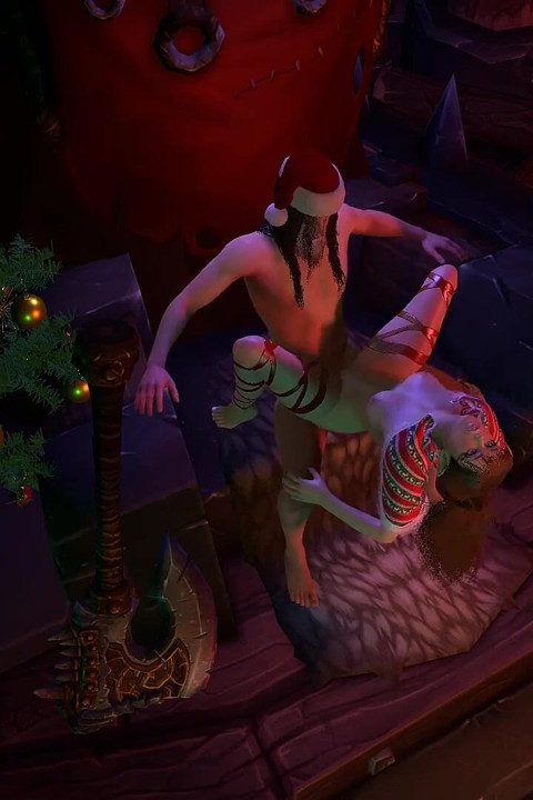 Sexy Christmas Elf Has Anal with Santa's Dick