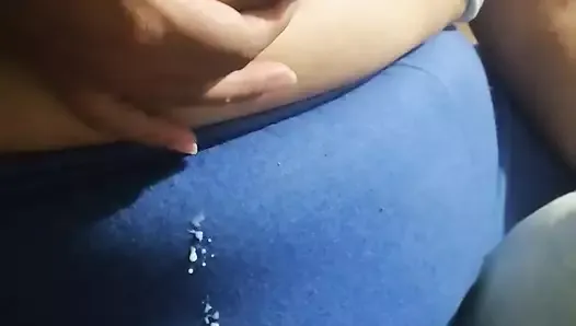 Playing tits milk