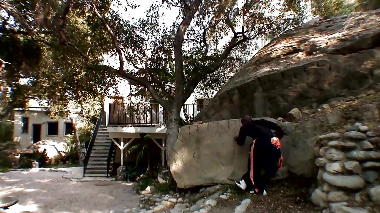 Black guy catches white lady taking a shower and pulls out his big cock