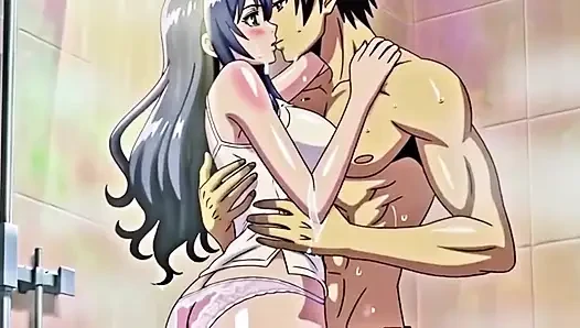 Stepbrother watch stepsister while she is taking shower 3D Anime