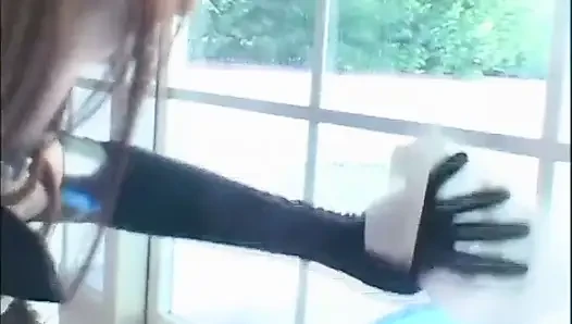 Red hair big boobs ass fucking pussy fingering in the kitchen