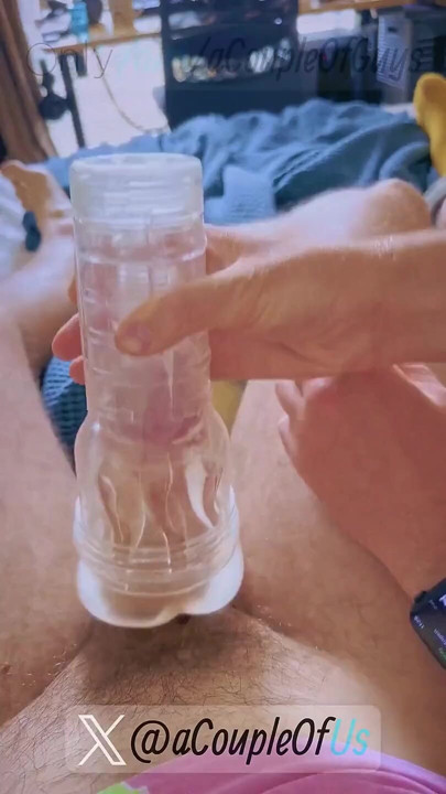 Two Cocks Double Cum Sharing a Toy