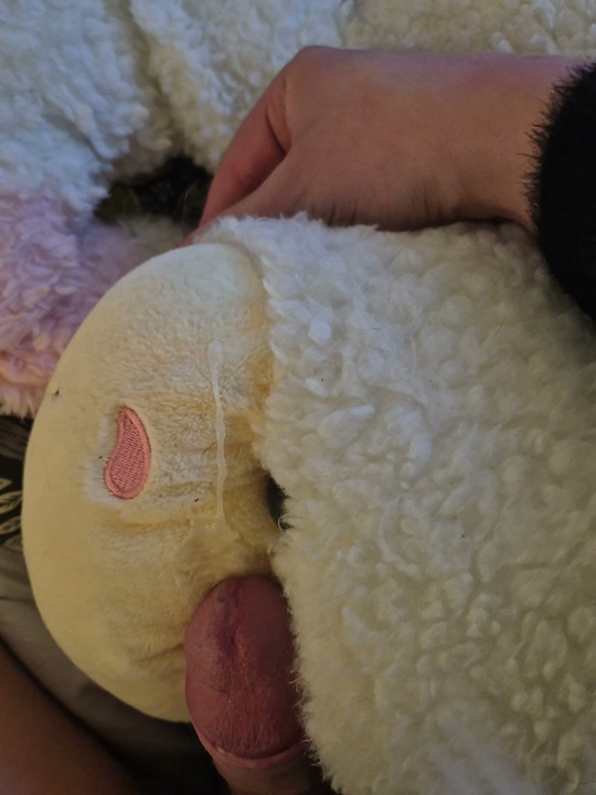 Cum on plush cow