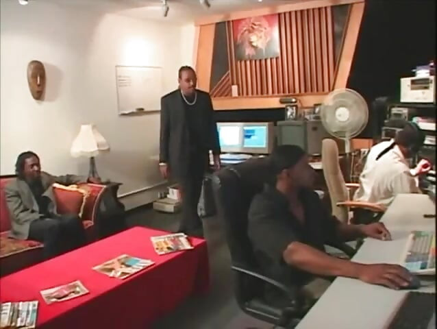 Black and white huge anal foursome...cum in mouth