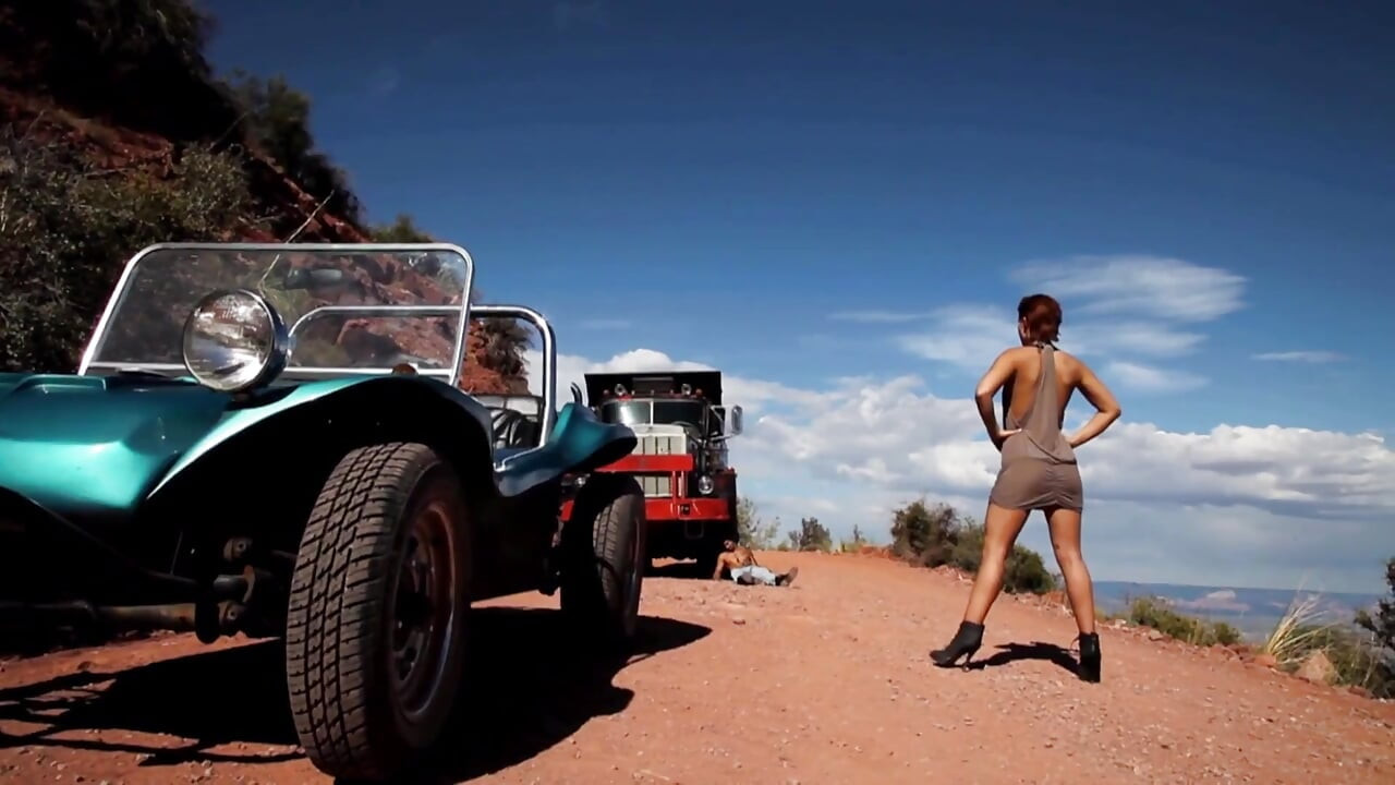 Blonde Angel Gets Fucked by the Car