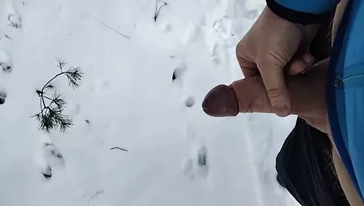 Ormanda mastürbasyon kar zamanı