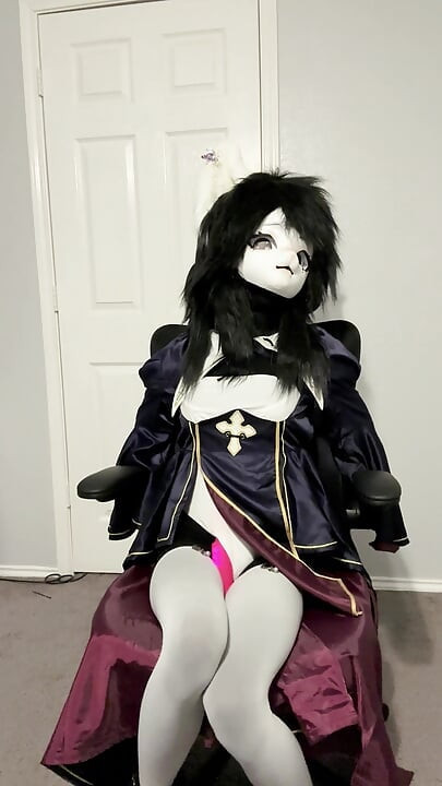 Futa Kigurumi wibracyjny i oddychający kołnierz
