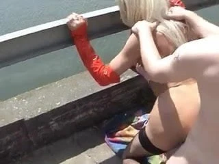 Blonde tranny
