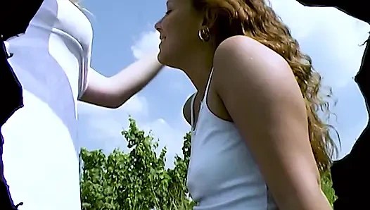 Lesbian Outdoor Sex with Sex Toys