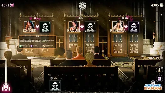 Sisters in Sin Gameplay Part 12 - Lust Performs the Sexual Ritual with Esther in the Library