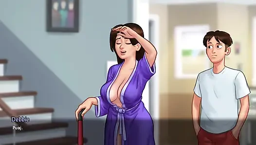 I managed to have a secret affair with my stepson when we were alone - Summertime Saga