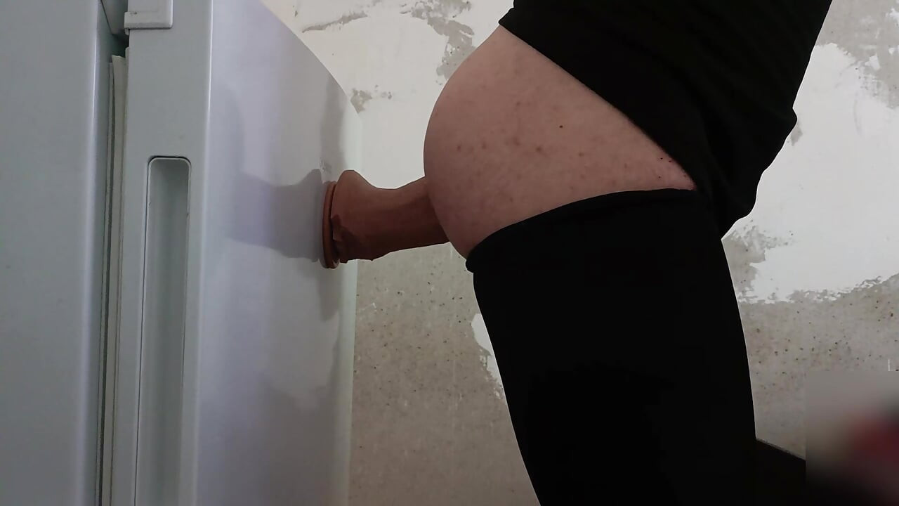 Sissy fucks her ass with this dildo