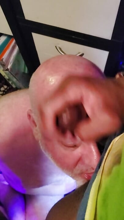 Bear Gets a Facial in the Office