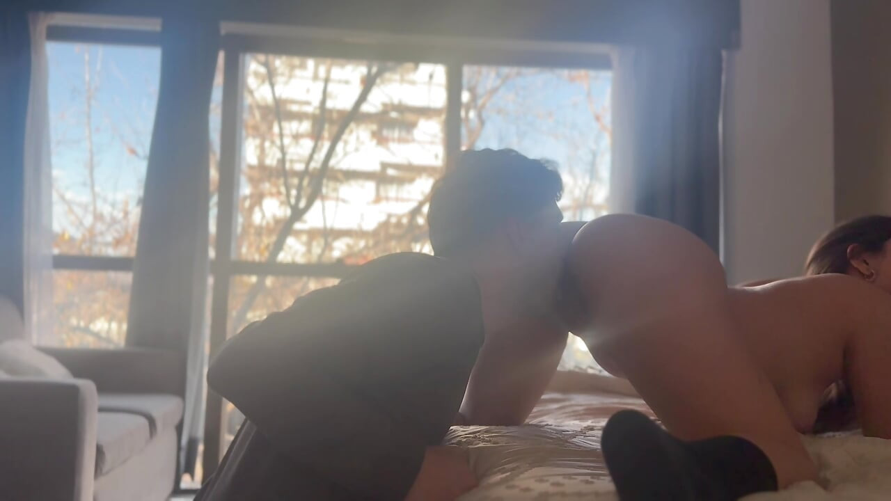 Perfect ass in doggy style they eat my pussy and squirt
