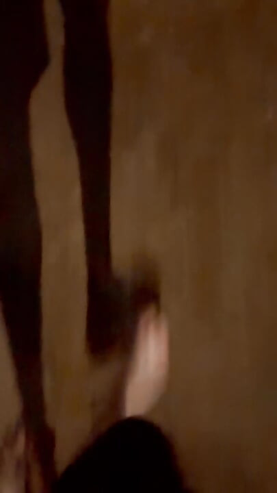 Strip naked and barefoot on a lane by a road , beat my hard meat as cars passed