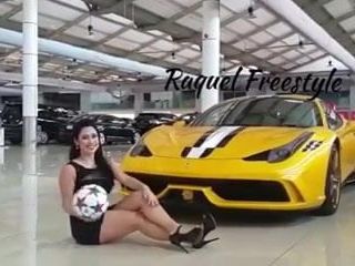 Raquel Benetti Shows Off Her Awesome Balls Skills in Heels