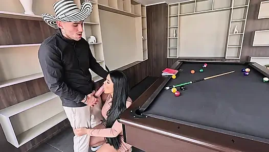 Secretary gets fucked for the first time in the ass and has it tight