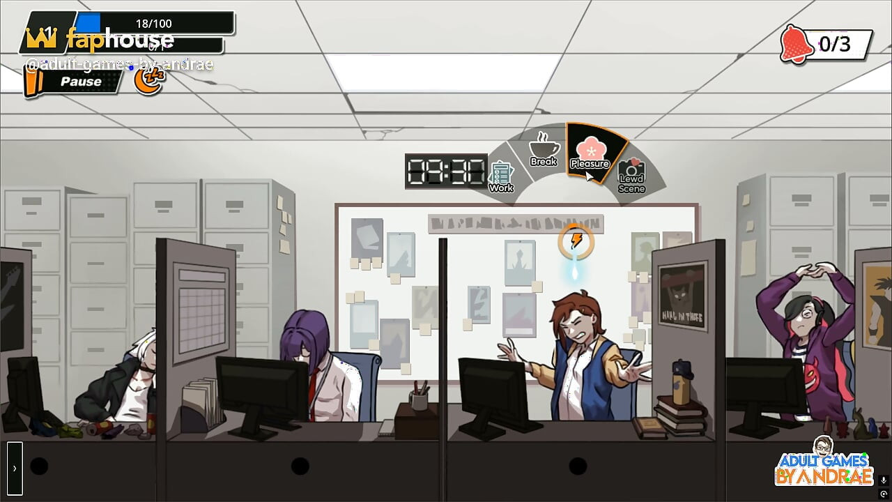 Femboy Ghost Gameplay Part 1 - Discreet Masturbation at Work