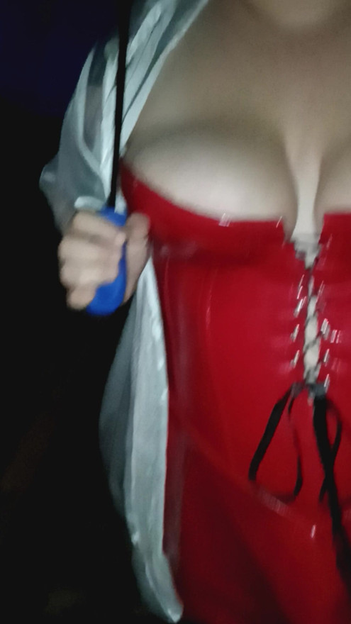 My red latex walk