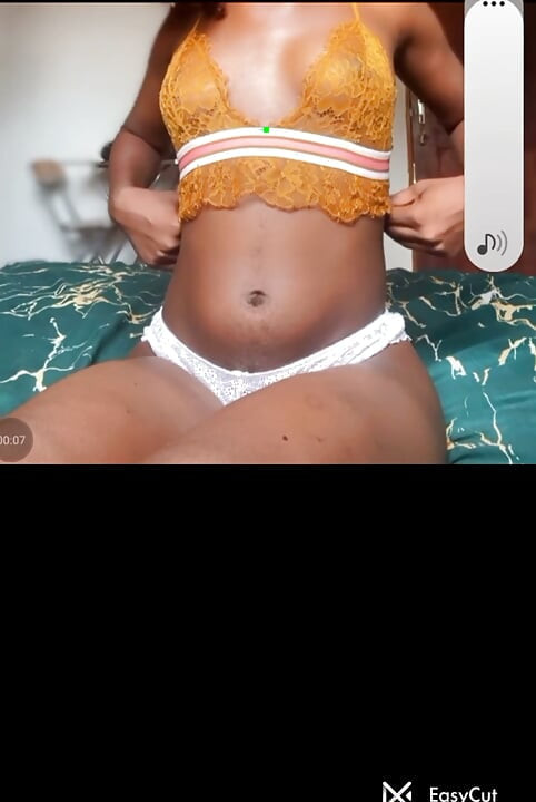 Beautiful Young African teen is home alone and horny so she masturbates until she cream pied she is lesbian with no partner
