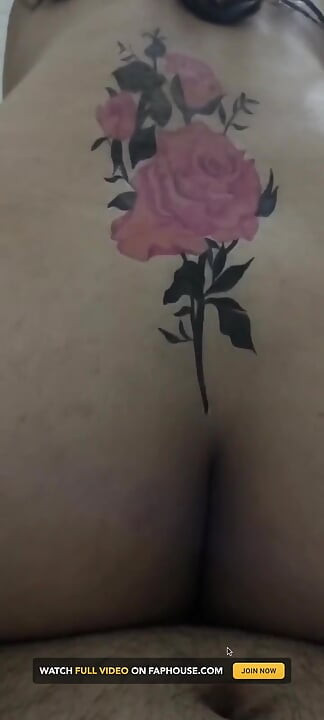 Indian Wife with Fake Tattoo Hot Mom