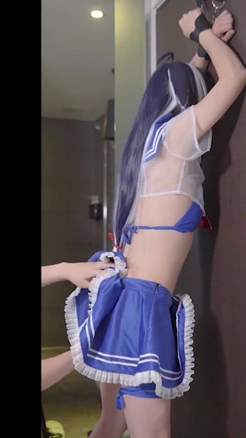 Shylily Japanese Vtuber Cosplay femdom Fingering and fucked, Ladyboy Crossdresser sissy | Clip 1