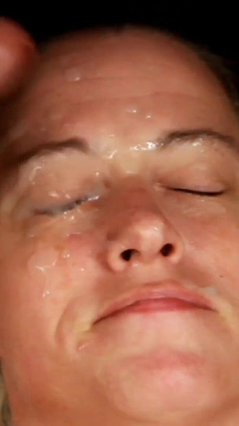 Captivating moment from "Dirty Dees amateur homemade double facial ball draining"