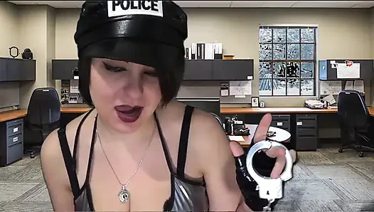 Policewoman sucking arrested cock
