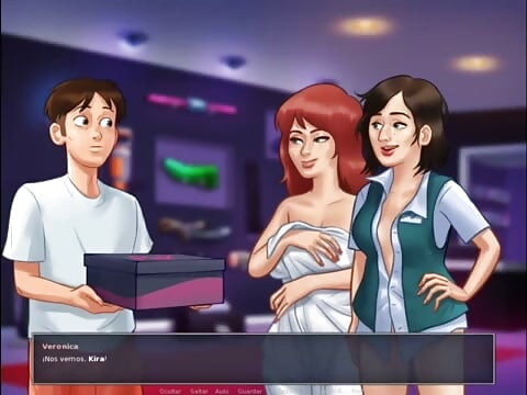 Summertime Saga Кап 15 — Трійничок з моєю мачухою та її подругою в ліжку
