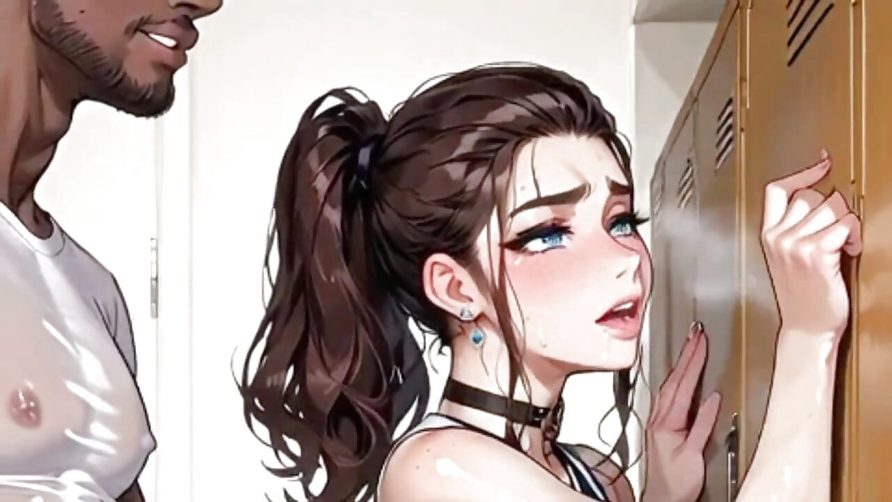 BBC Coach Fucked the Ass of the Young Trans Cheerleader in the Locker Room. Animation Hentai Trans.