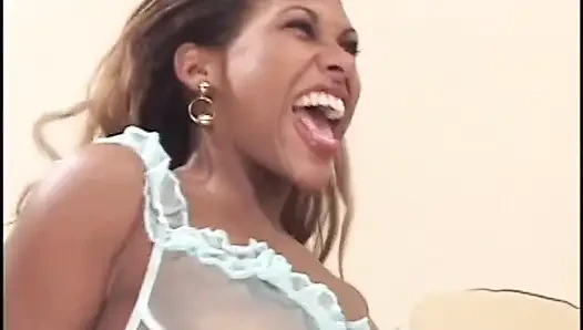 Sexy blonde black petite pussy licking pussy fucking...cum in mouth