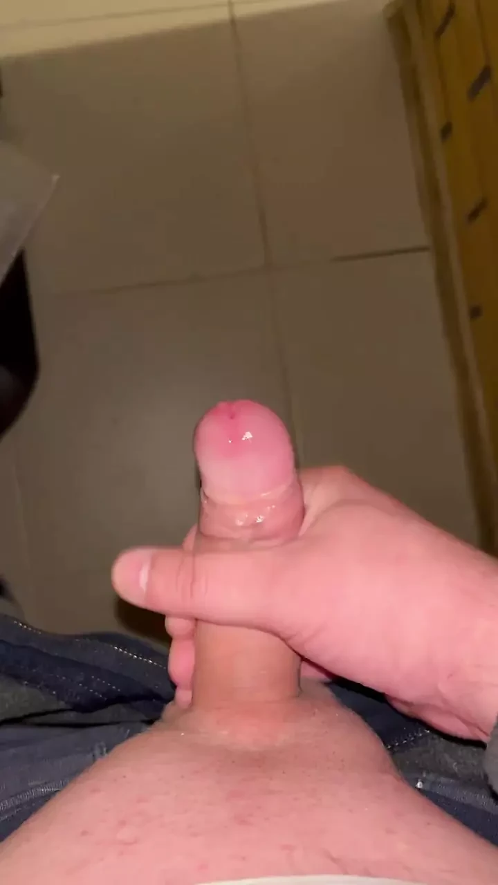A Guy Masturbates His Penis on a Balcony and Films It Close-up.