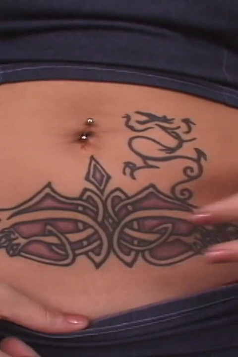 Pierced and Tatted First Timer Bares All in Casting