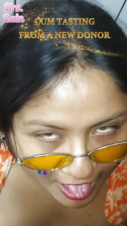 Cum tasting from a new donor, compilation