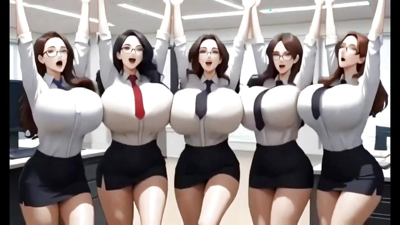 Boobs Office Lesbians, Ai Animation