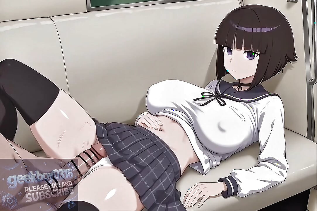 hentai ai video - Ugly Man Trapped On A Looping Empty Train With A Busty Ovulating Schoolgirl From Another Dimension