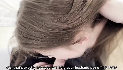 Because of My Husband's Debts, I Was Fucked by a Debt Collector